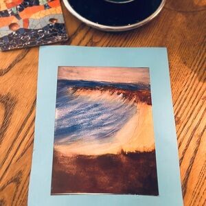 Coastal Landscape Watercolor Painting